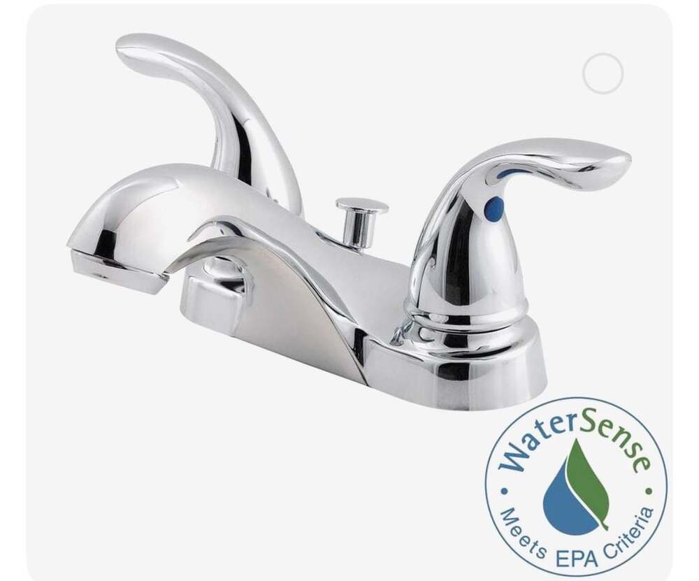 NEW - Pfister Pfirst Series LG143-6100 4" Centerset Lavatory Faucet Chrome